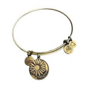 Alex and Ani Gold Daughter Flower Charm Bracelet